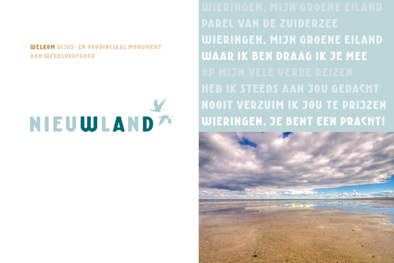 Logo, typografie en sfeerbeeld.